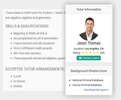 homeschool tutor bio